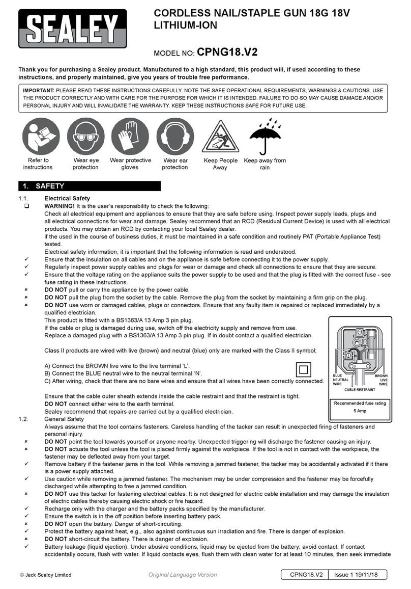 Sealey CPNG18.V2 manual