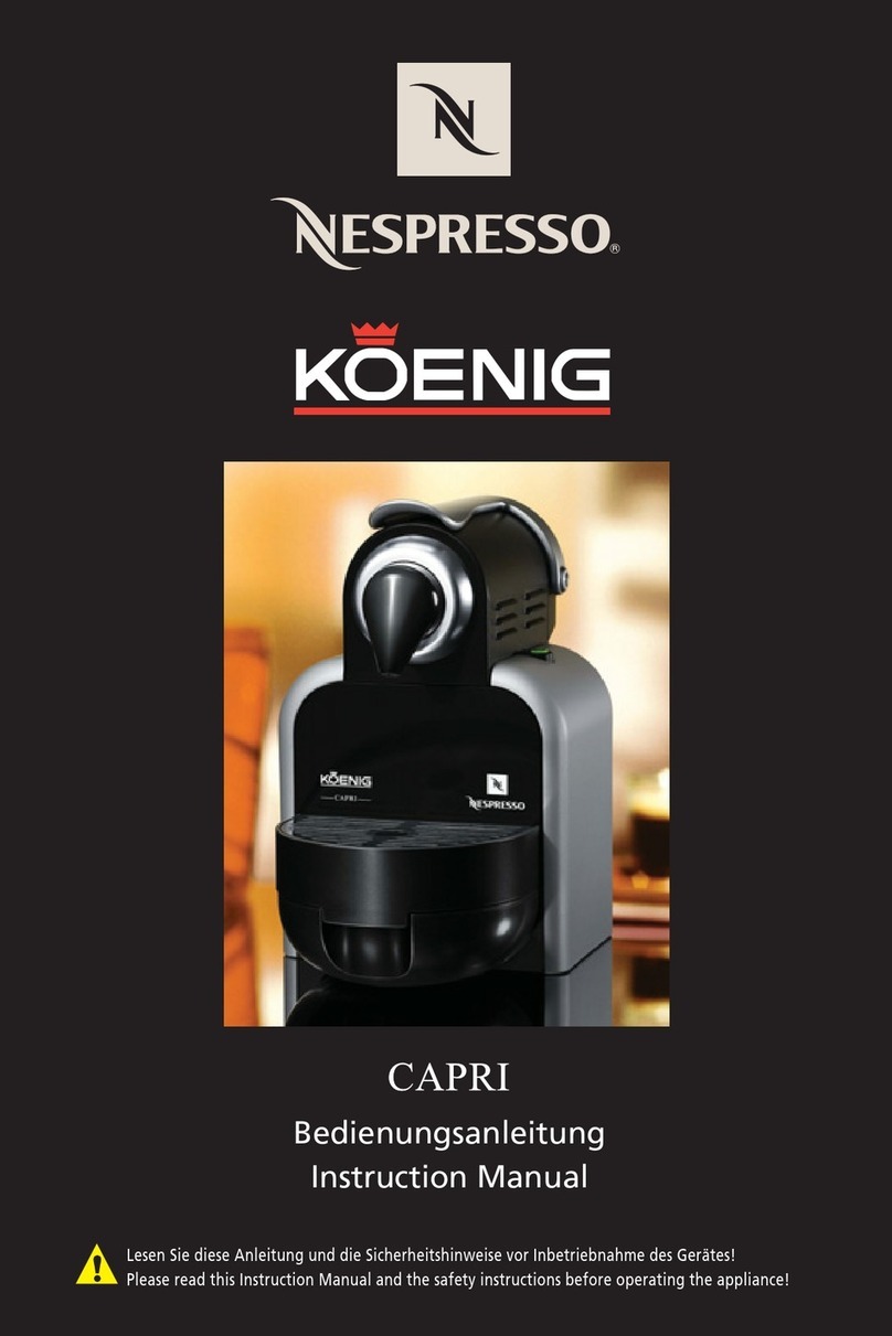 Nespresso Koenig Capri User manual