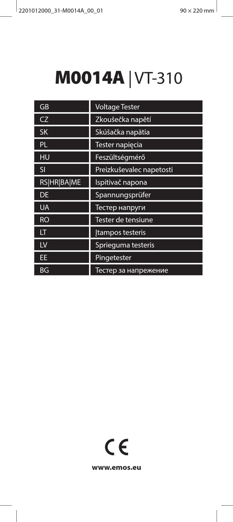 Emos M0014A manual