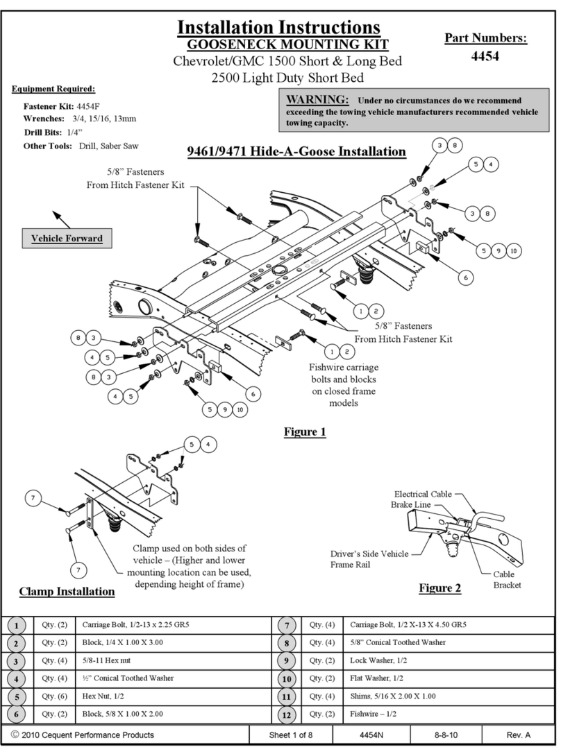 Cequent Performance Products 4454 User manual