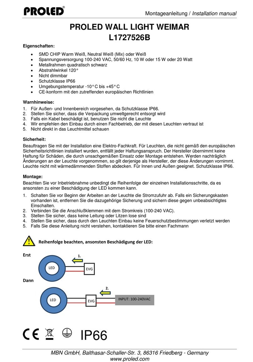 PROLED WEIMAR L1727526B User manual
