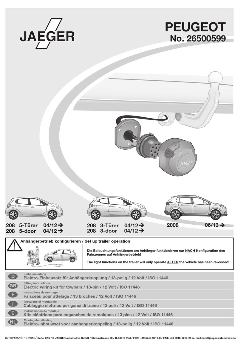 Jaeger 26500599 Fitting instructions