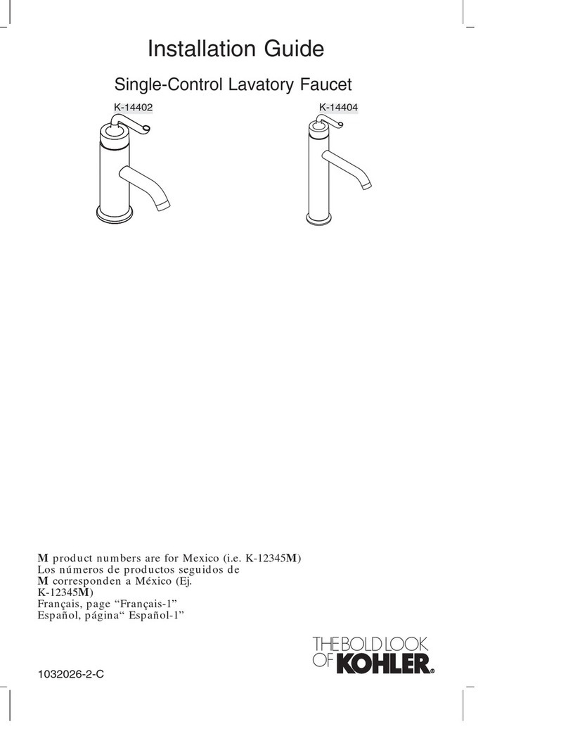 Kohler K-14402 User manual