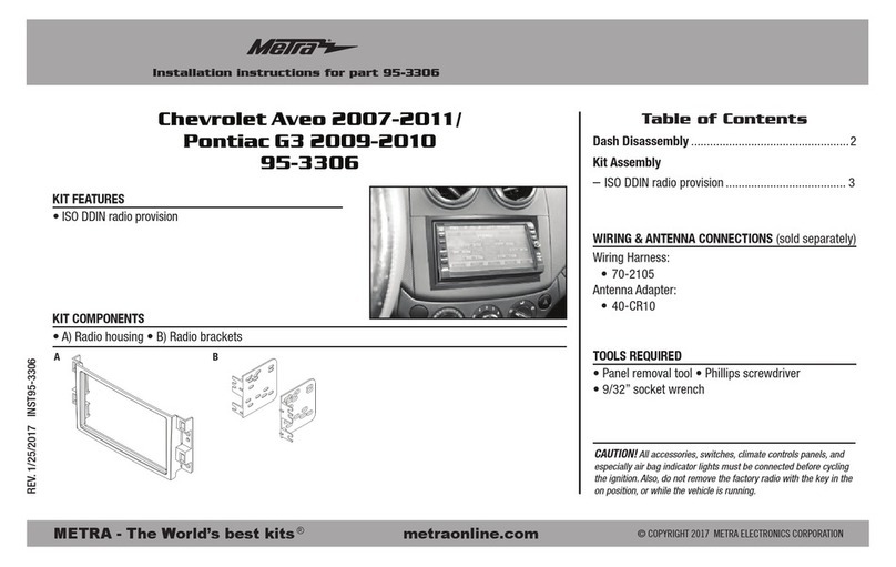Metra Electronics 95-3306 User manual Metra Electronics 95-3306 User manual