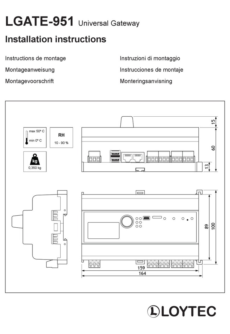 LOYTEC LGATE-951 installation instructions