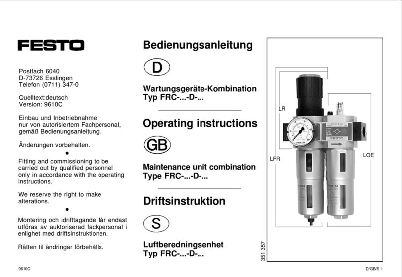 Festo FRC D Series User manual Festo FRC D Series User manual