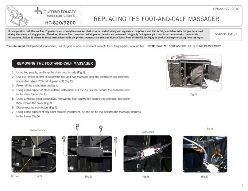 Human Touch HT-9200 Repair instructions