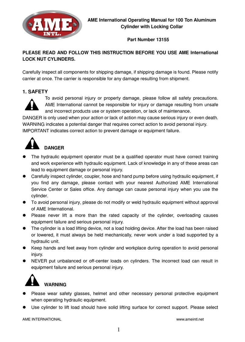 AME Intl. 13155 operating manual