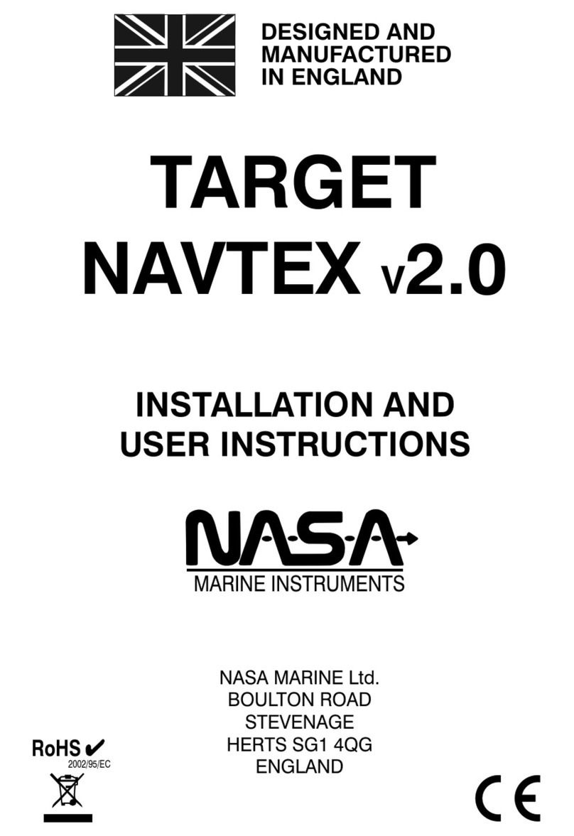 NASA Marine Target navtex V2.0 Installation and user instructions