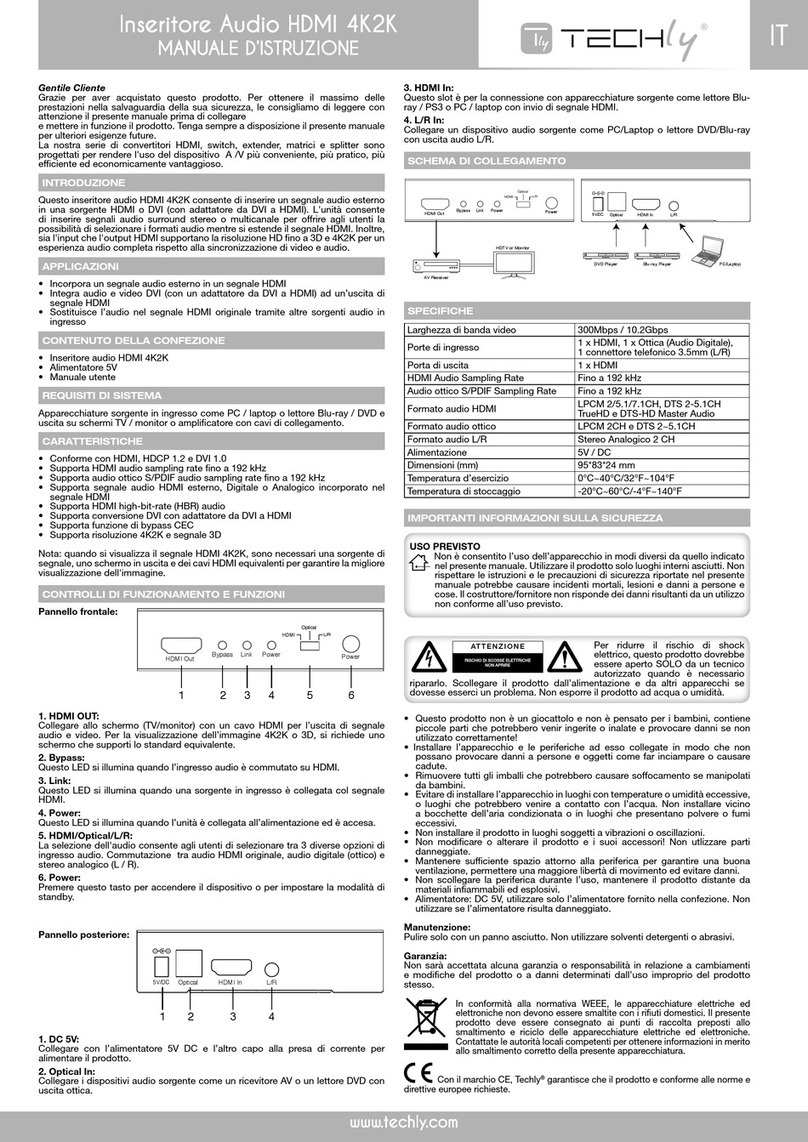 Techly IDATA HDMI-AI4K user manual