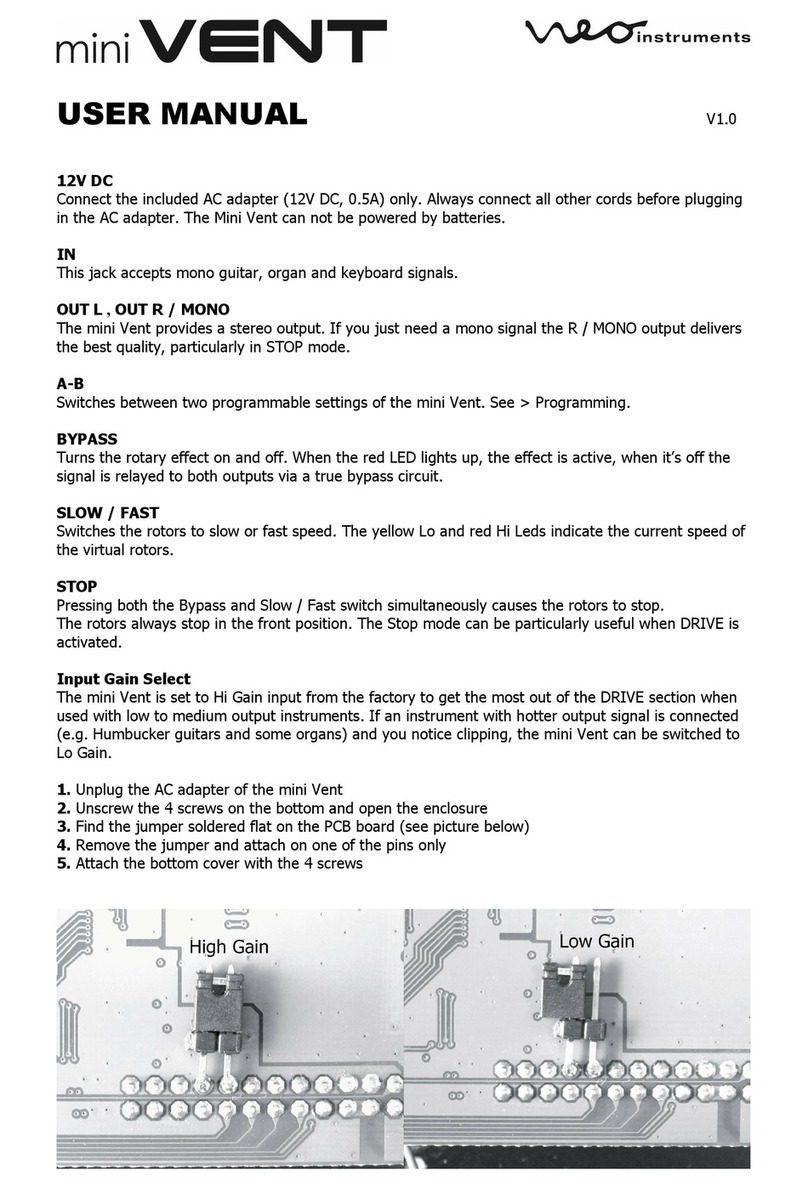 Neo Instruments mini VENT User manual