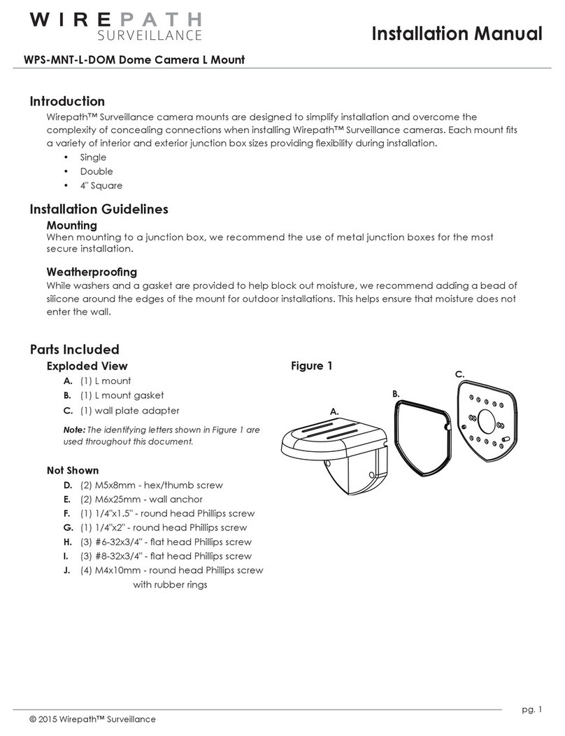 Wirepath Surveillance WPS-MNT-L-DOM installation manual