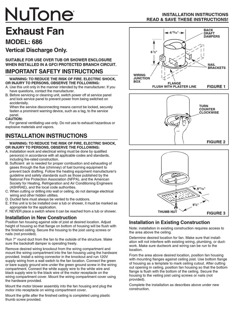 NuTone 686 User manual