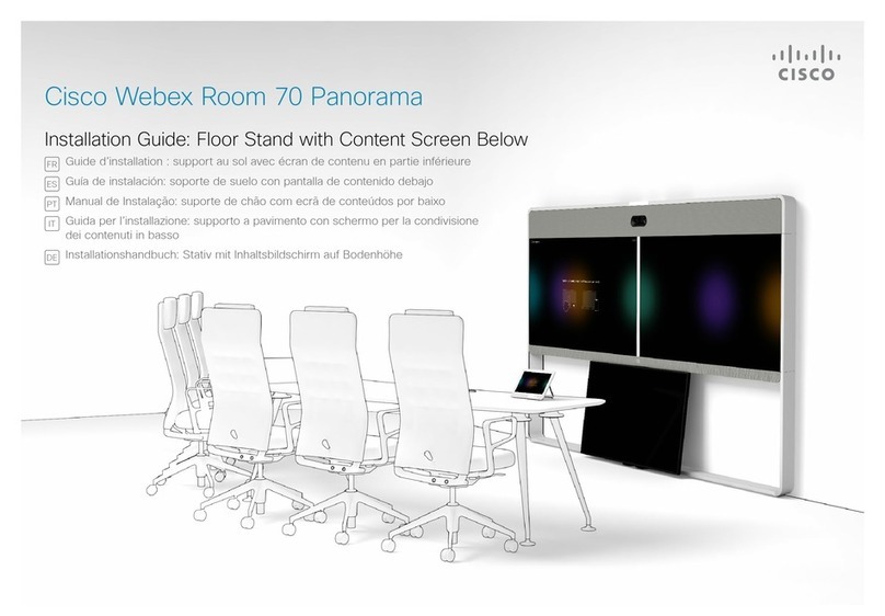 Cisco Webex Room 70 Panorama User manual