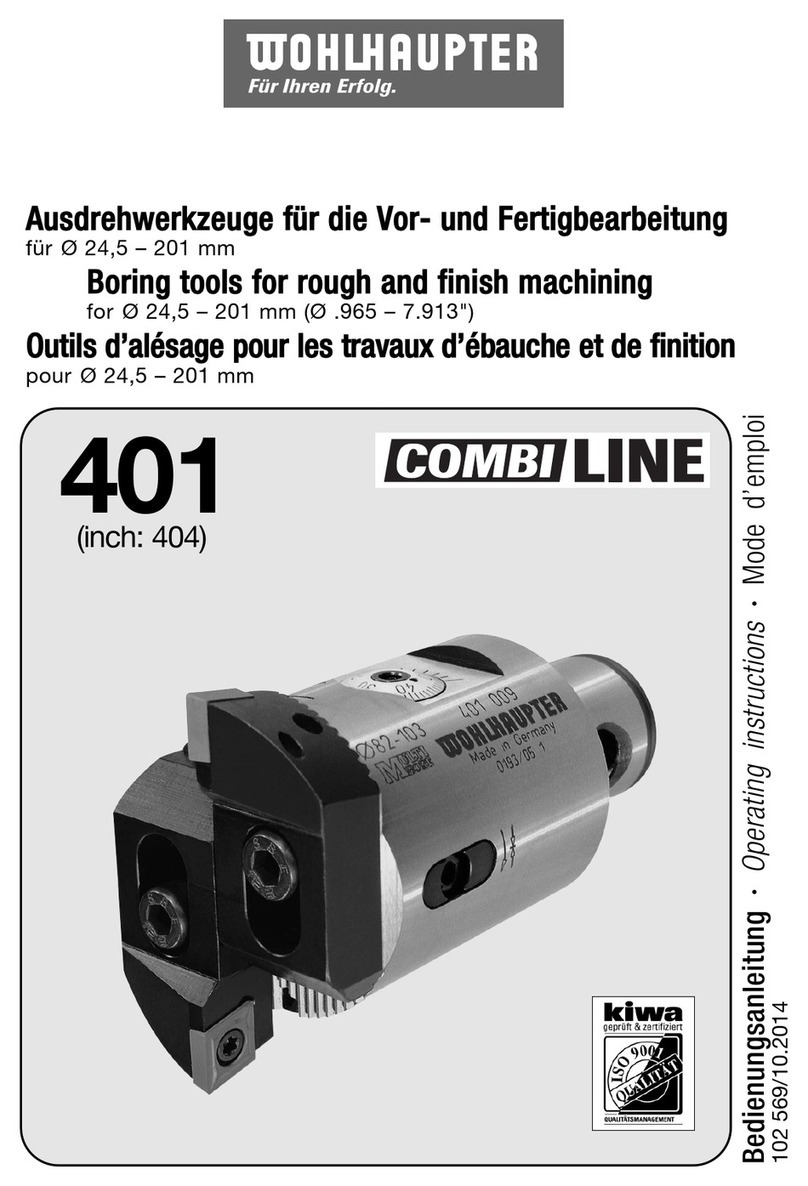 WOHLHAUPTER COMBILINE 401 Series operating instructions