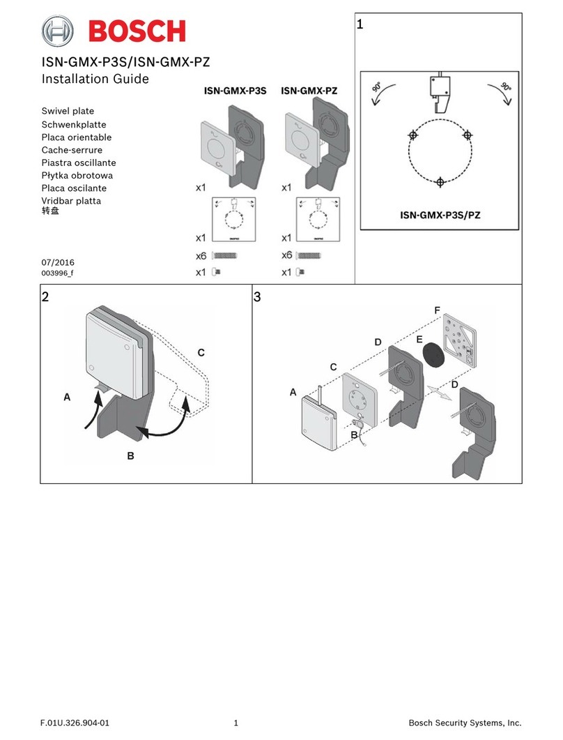 Bosch ISN-GMX-P3S User manual Bosch ISN-GMX-P3S User manual