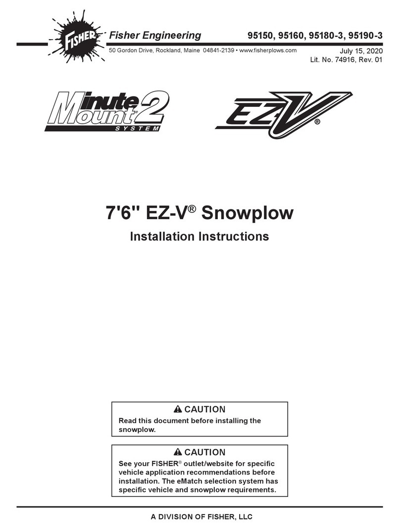 Fisher Engineering Minute Mount 2 EZ-V 95150 installation instructions Fisher Engineering Minute Mount 2 EZ-V 95150 installation instructions