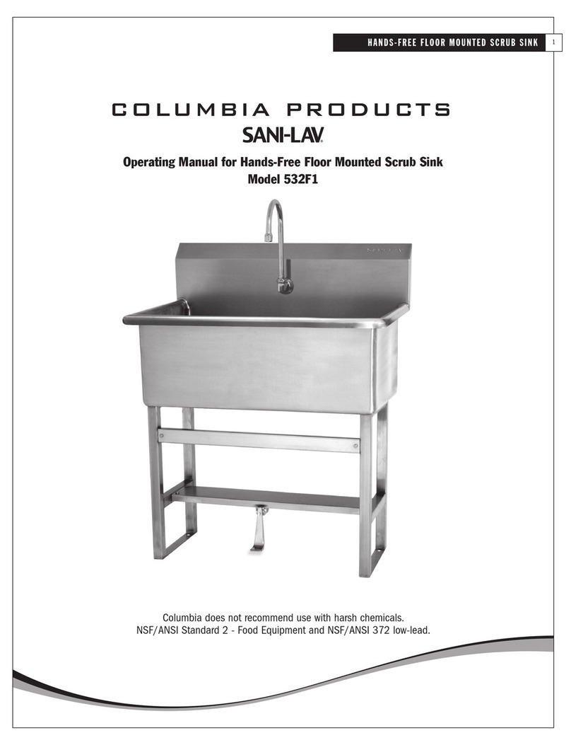 Columbia Products Sani-Lav 532F1 operating manual
