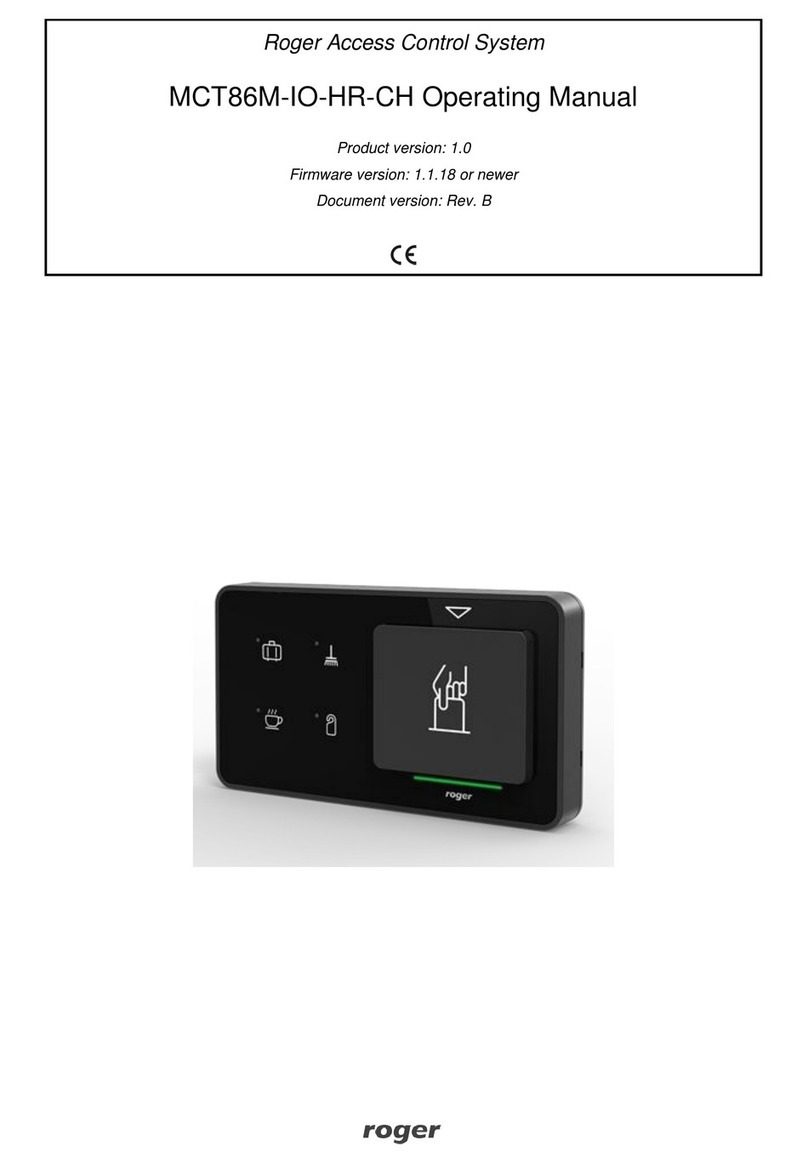 Roger MCT86M-IO-HR-CH User manual
