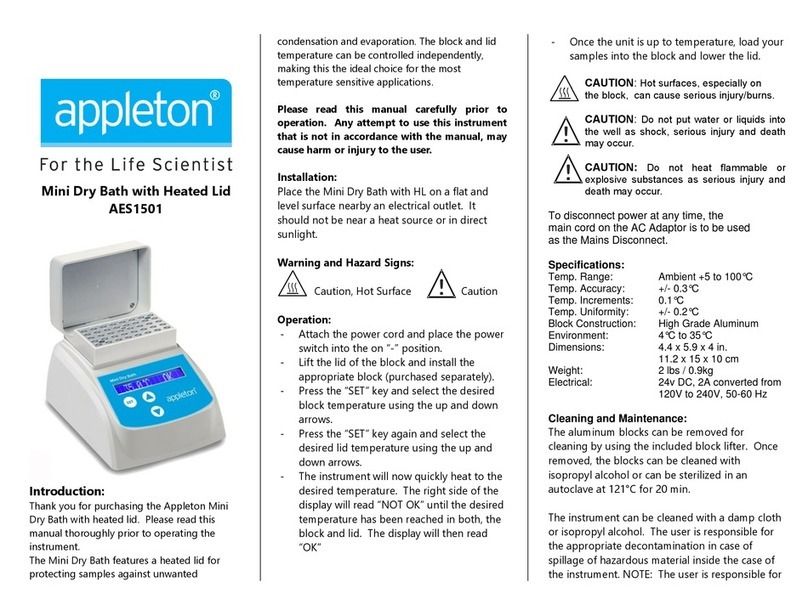 Appleton AES1501 Operation manual