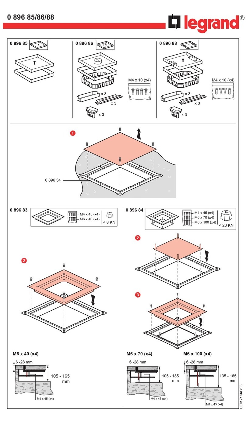 LEGRAND 0 896 85 quick start guide