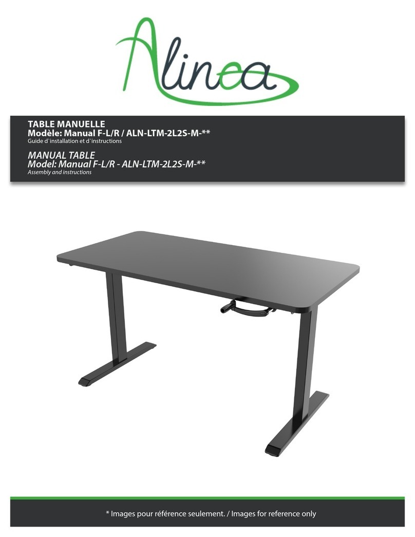 Alinea Manual F-L/R - ALN-LTM-2L2S-M Series Assembly And Instructions Alinea Manual F-L/R - ALN-LTM-2L2S-M Series Assembly And Instructions