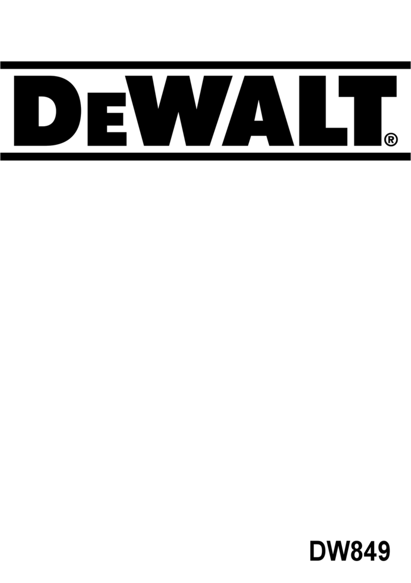 DeWalt DW849 User manual