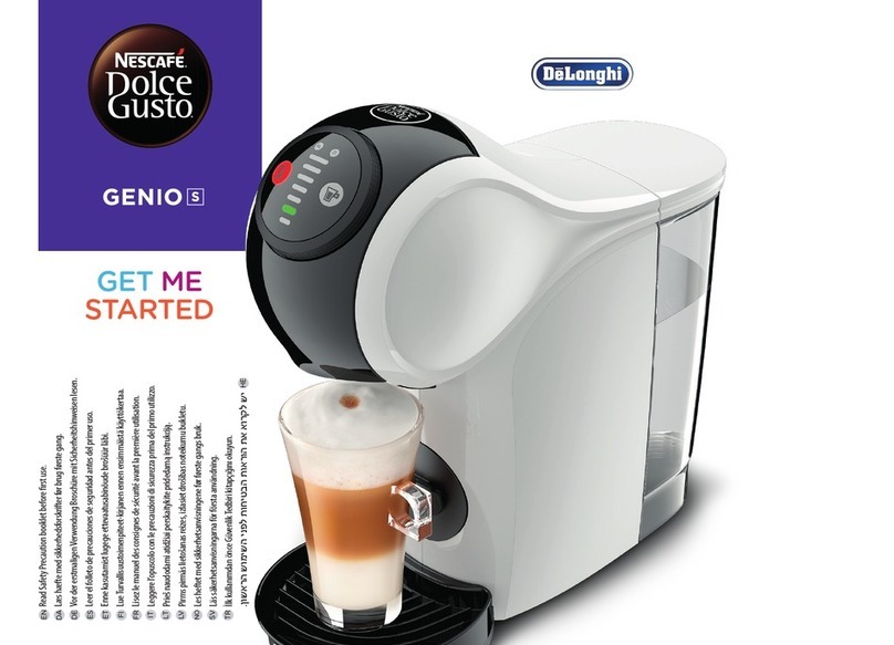 DeLonghi Nescafe Dolce Gusto Genio S Specification sheet DeLonghi Nescafe Dolce Gusto Genio S Specification sheet