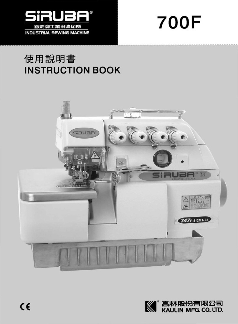 KAULIN MFG. CO. SiRUBA 700F Instruction book