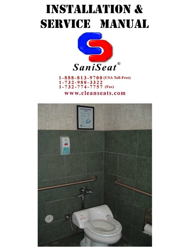 SaniSeat SS-101 Installation & service manual