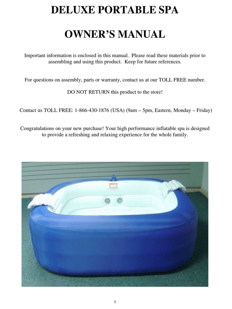 SOFINA DELUXE PORTABLE SPA owner's manual