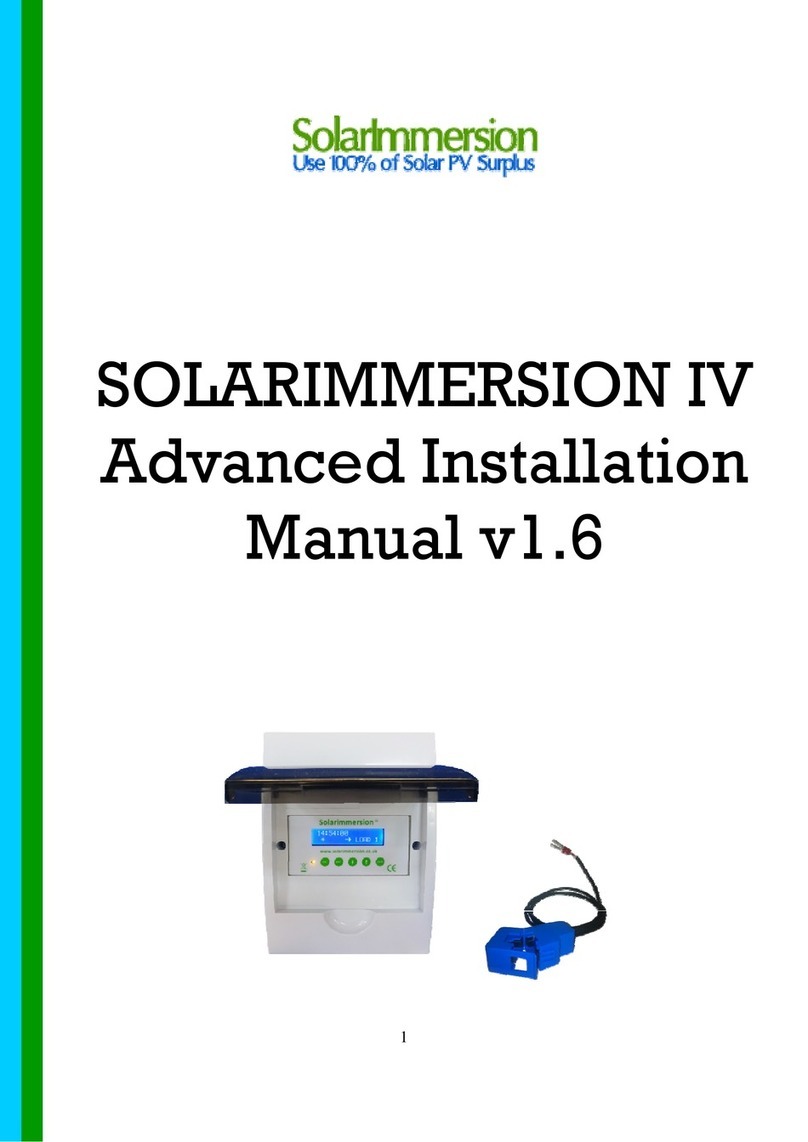 SOLARIMMERSION Mark IV Advanced Installation Manual