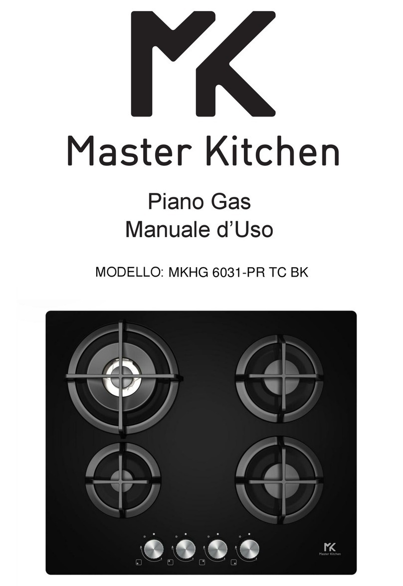 MASTER KITCHEN MKHG 6031-PR TC BK user manual