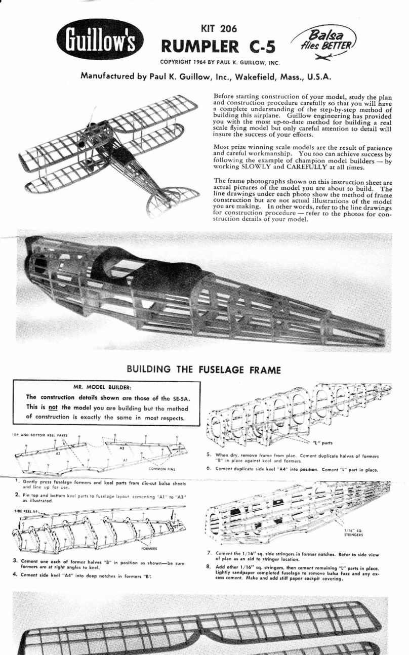Guillow's RUMPLER C-5 manual