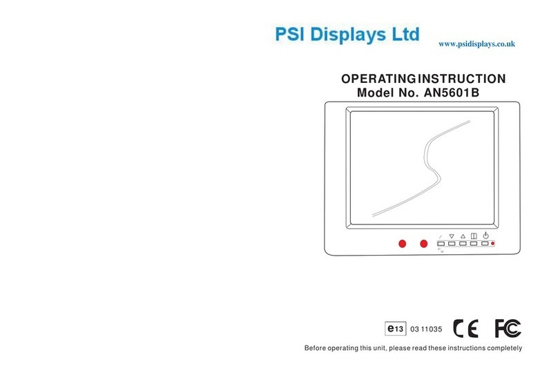 PSI Displays AN5601B User manual