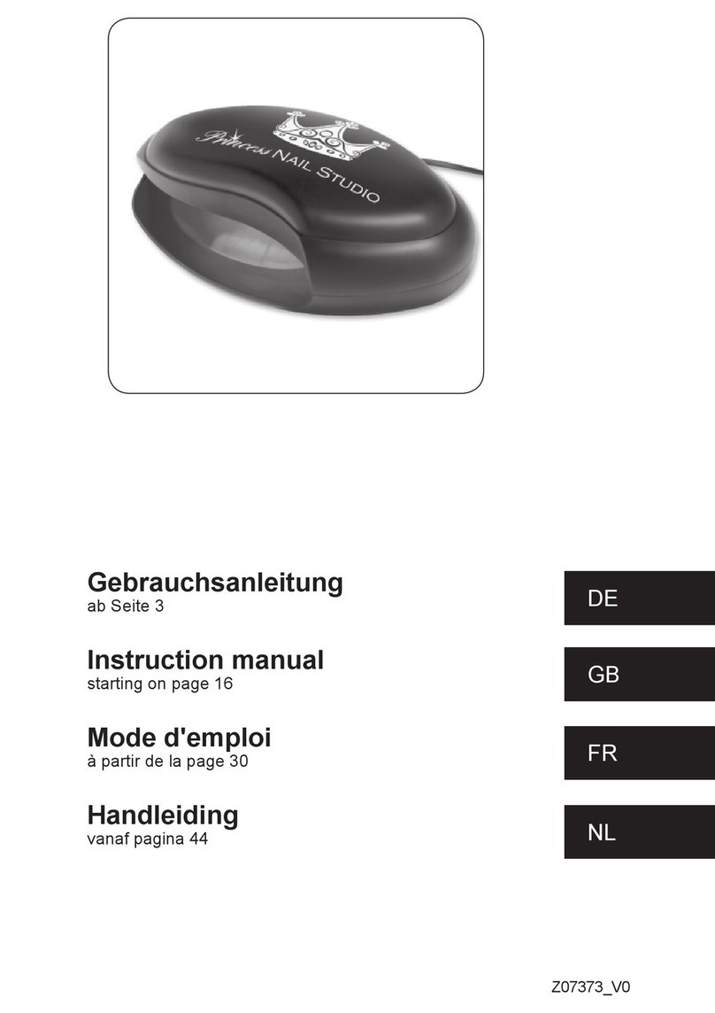 Princess Nail Studio NS225-2F86 instruction manual