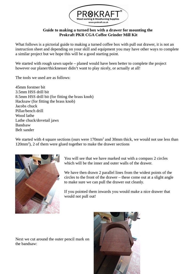 PROKRAFT PKR CGA Coffee Grinder Mill Kit Guide