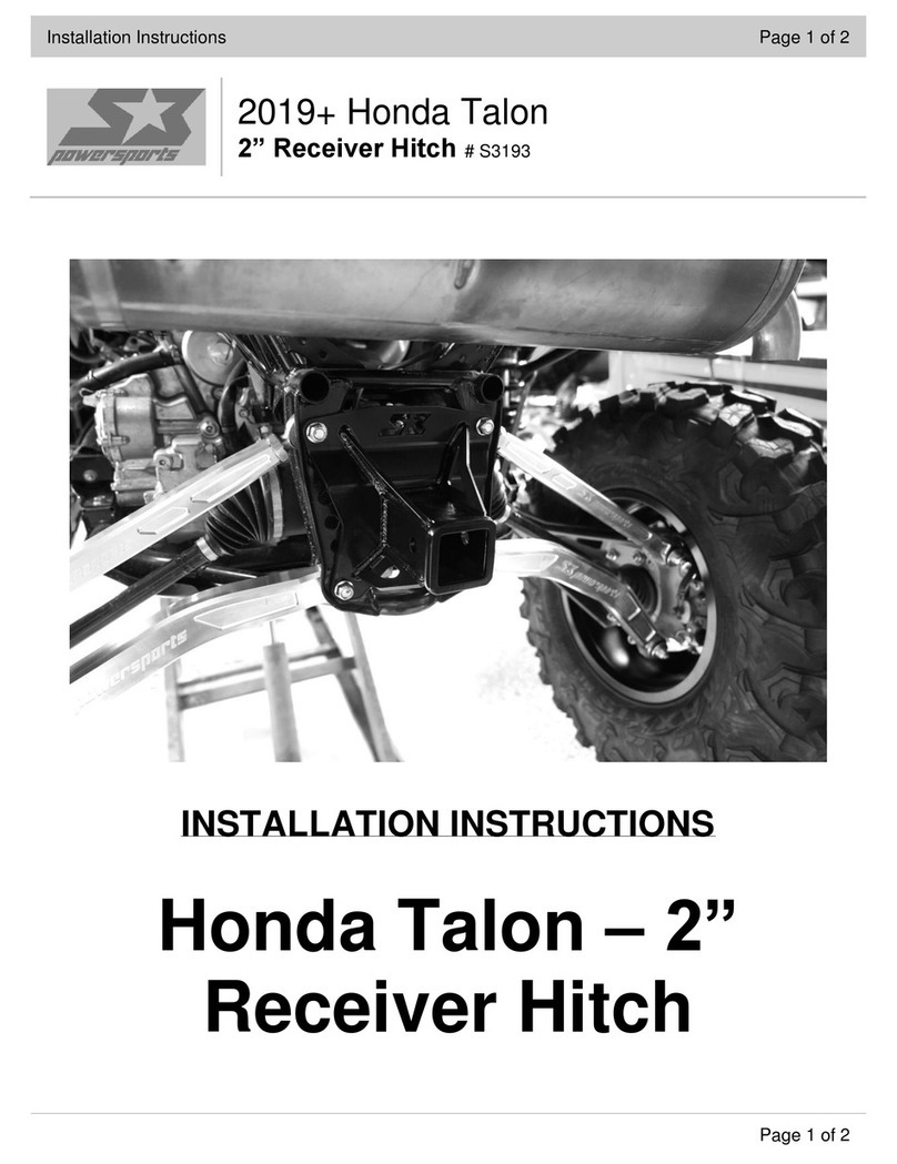 S3 Power Sports S3193 installation instructions S3 Power Sports S3193 installation instructions