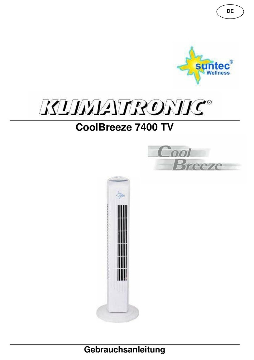 SUNTEC Klimatronic CoolBreeze 7400 TV manual