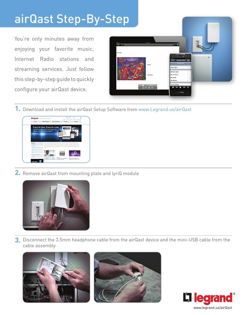 LEGRAND airQast User manual
