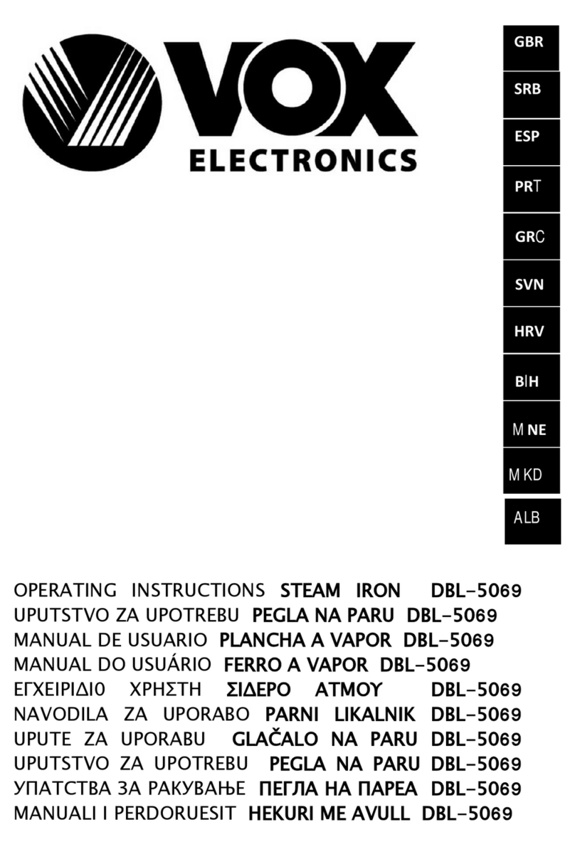 VOX electronics DBL-5069 operating instructions