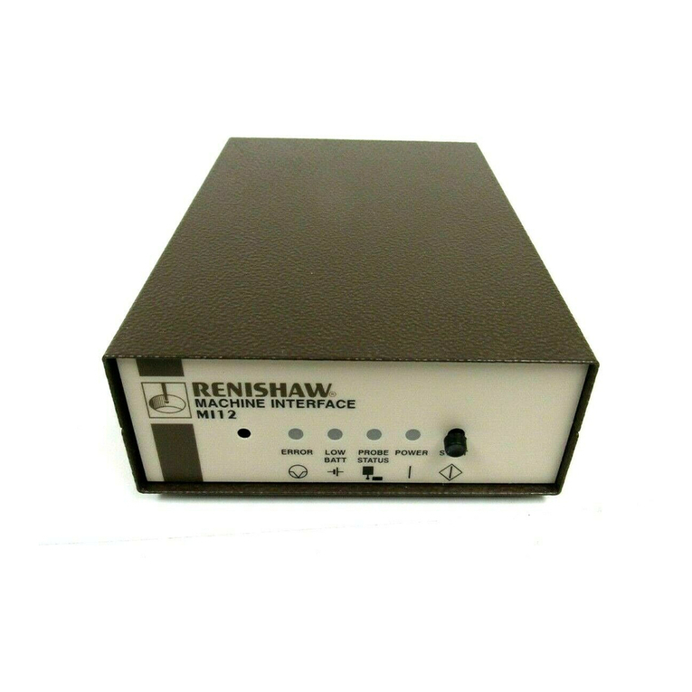 Renishaw MI 12 User manual