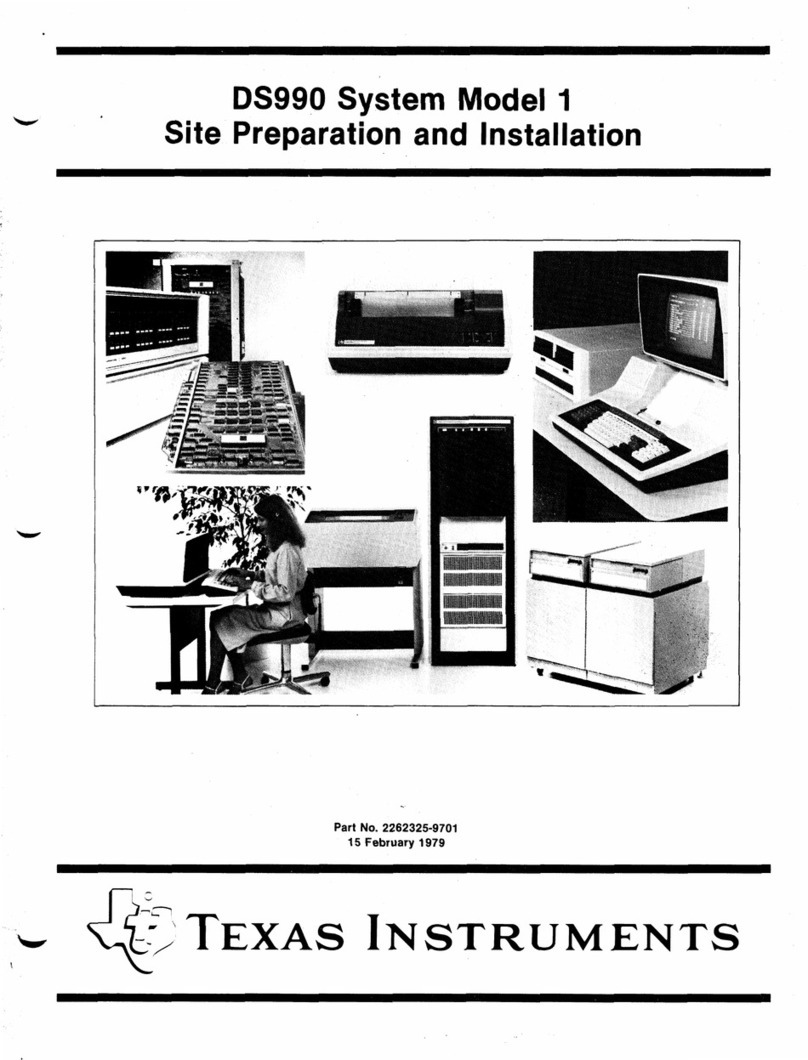 Texas Instruments DS990/1 Site preparation and installation manual
