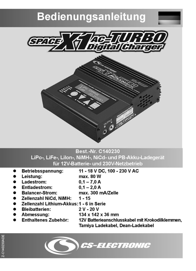 CS-Electronic SPACE X1 TURBO user manual