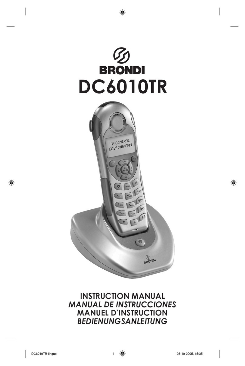 BRONDI DC6010TR instruction manual