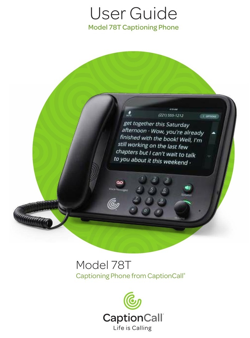 CaptionCall 78T User manual