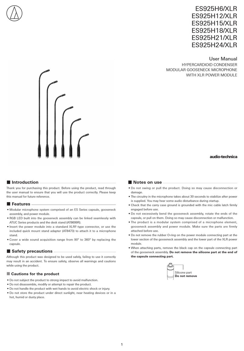 Audio Technica ES925H6/XLR User manual