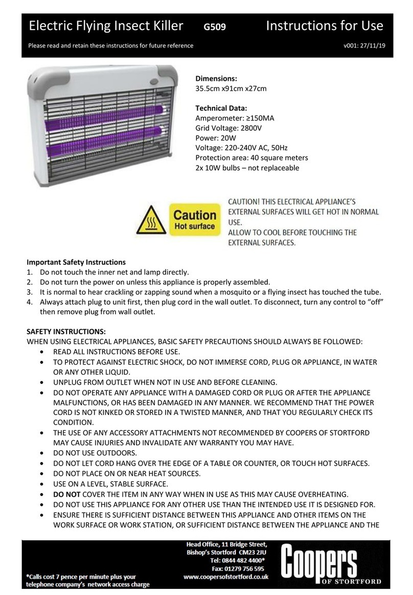 Coopers of Stortford G509 Instructions for use Coopers of Stortford G509 Instructions for use