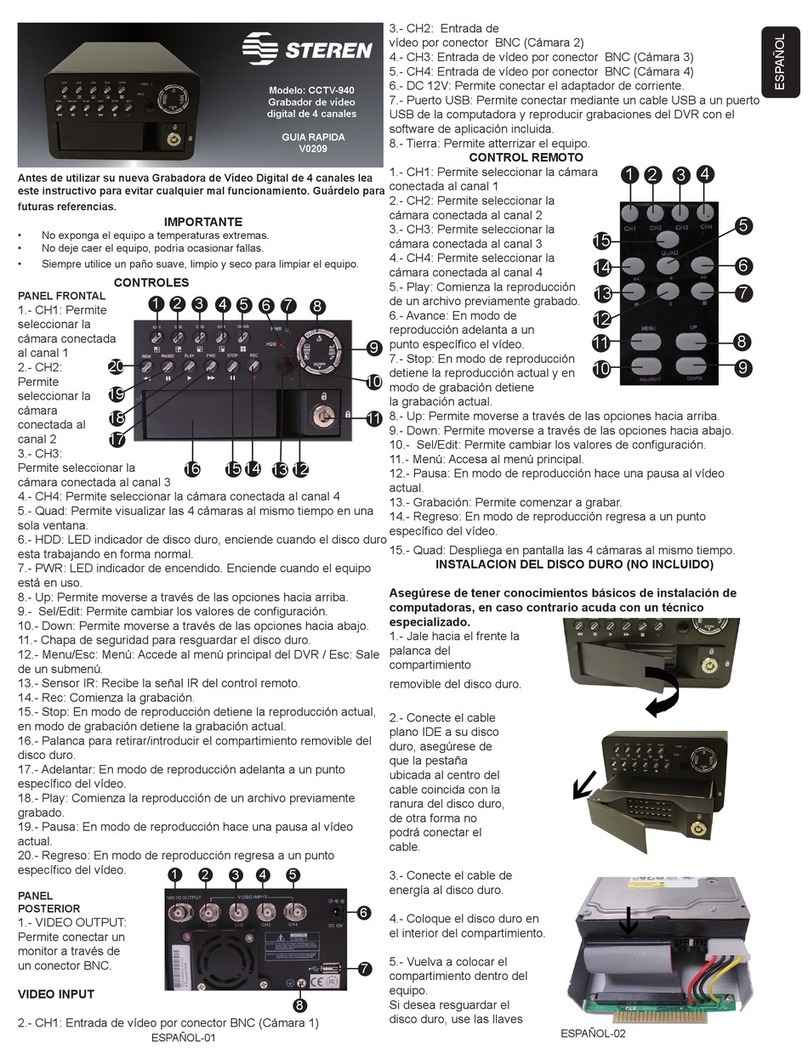 Steren CCTV-940 quick guide