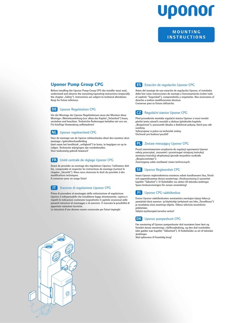 Uponor CPG Mounting instructions